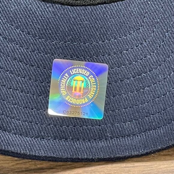 New Era Men's Baseball Hat - Georgia Tech - Navy Blue & Gold - Size 7 3/8 - GUC - Picture 10 of 12